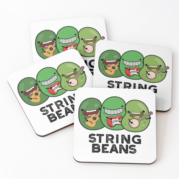 Item preview, String Beans Funny Vegetable Puns  designed and sold by punnybone.