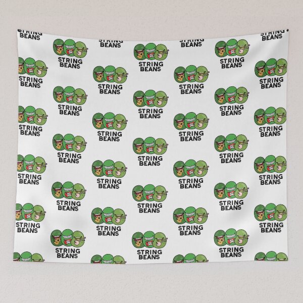 Item preview, String Beans Funny Vegetable Puns  designed and sold by punnybone.