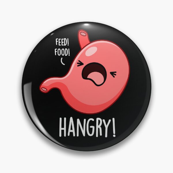 Item preview, Hangry Funny Stomach Puns (Dark BG) designed and sold by punnybone.