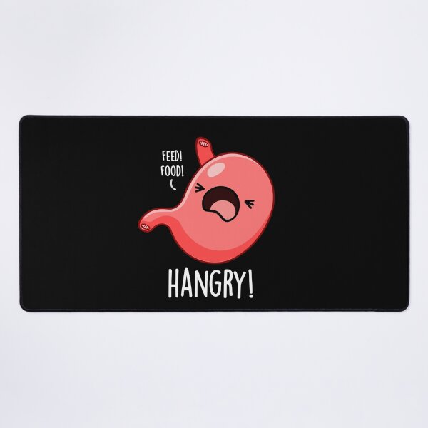 Item preview, Hangry Funny Stomach Puns (Dark BG) designed and sold by punnybone.