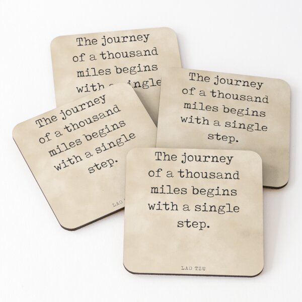 Item preview, The journey of a thousand miles - Lao Tzu Quote - Literature - Typewriter Print - Vintage designed and sold by Studio Grafiikka.