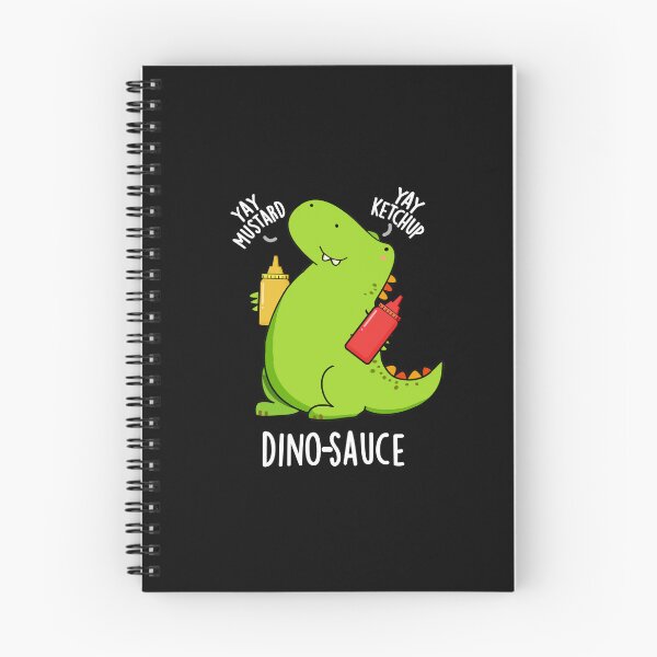 Item preview, Dino-Sauce Funny Dinosaur Puns (Dark BG) designed and sold by punnybone.