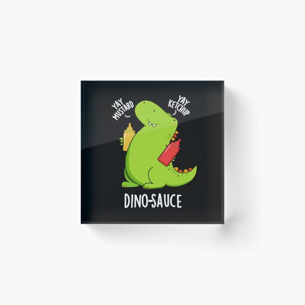 Item preview, Dino-Sauce Funny Dinosaur Puns (Dark BG) designed and sold by punnybone.