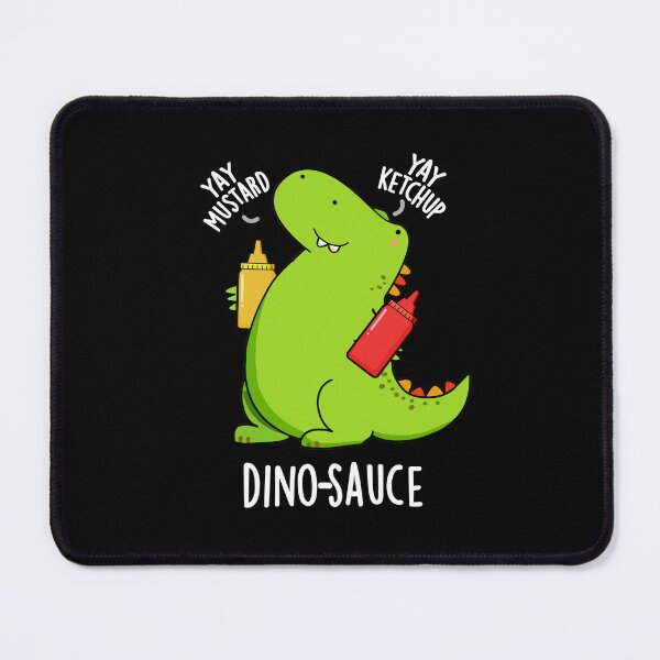 Item preview, Dino-Sauce Funny Dinosaur Puns (Dark BG) designed and sold by punnybone.