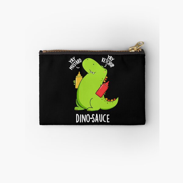 Item preview, Dino-Sauce Funny Dinosaur Puns (Dark BG) designed and sold by punnybone.