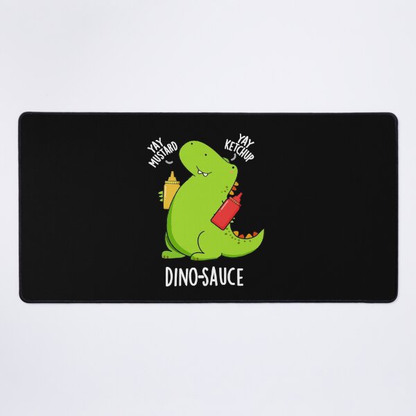 Item preview, Dino-Sauce Funny Dinosaur Puns (Dark BG) designed and sold by punnybone.