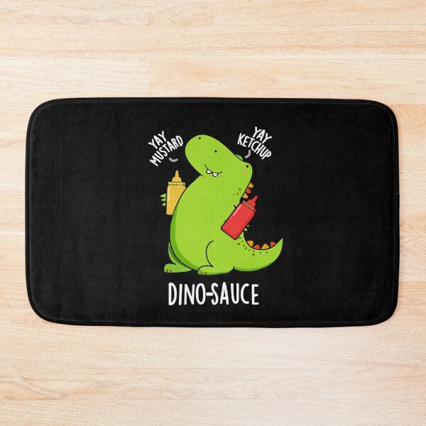 Item preview, Dino-Sauce Funny Dinosaur Puns (Dark BG) designed and sold by punnybone.
