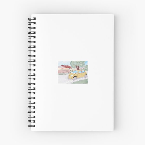 Item preview, Yellow car in the suburbs designed and sold by Gemma Creegan.