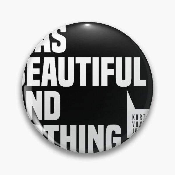 Item preview, Everything Was Beautiful And Nothing Hurt - Kurt Vonnegut Quote, Literature, Typography Print, Black designed and sold by Studio Grafiikka.