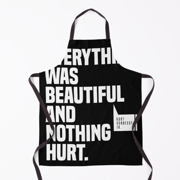 Item preview, Everything Was Beautiful And Nothing Hurt - Kurt Vonnegut Quote, Literature, Typography Print, Black designed and sold by Studio Grafiikka.