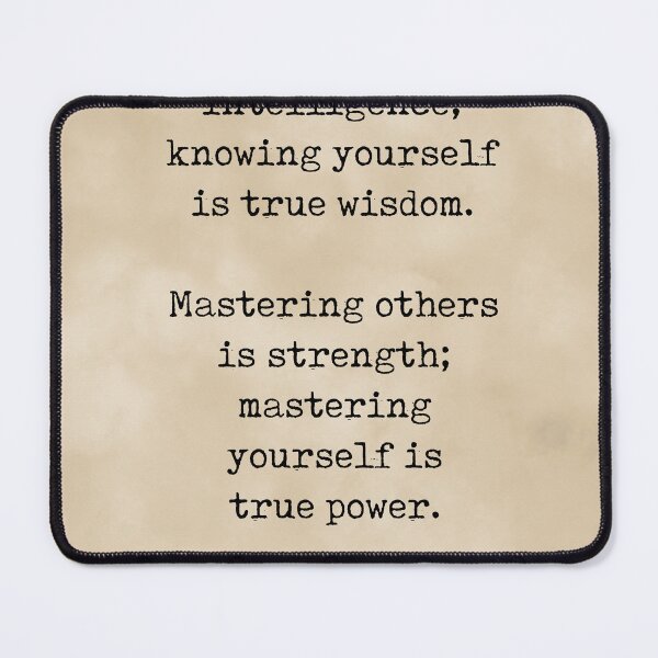 Item preview, owing yourself is true wisdom - Lao Tzu Quote - Literature - Typewriter Print 3 - Vintage designed and sold by Studio Grafiikka.