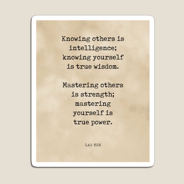 Item preview, owing yourself is true wisdom - Lao Tzu Quote - Literature - Typewriter Print 3 - Vintage designed and sold by Studio Grafiikka.