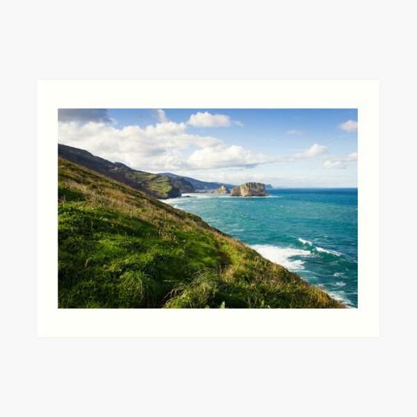 Basque Country coast landscape Art Print