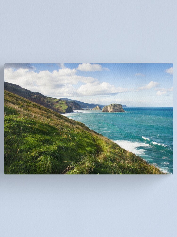Alternate view of Basque Country coast landscape Canvas Print