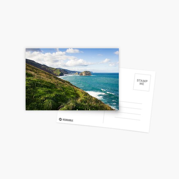 Basque Country coast landscape Postcard