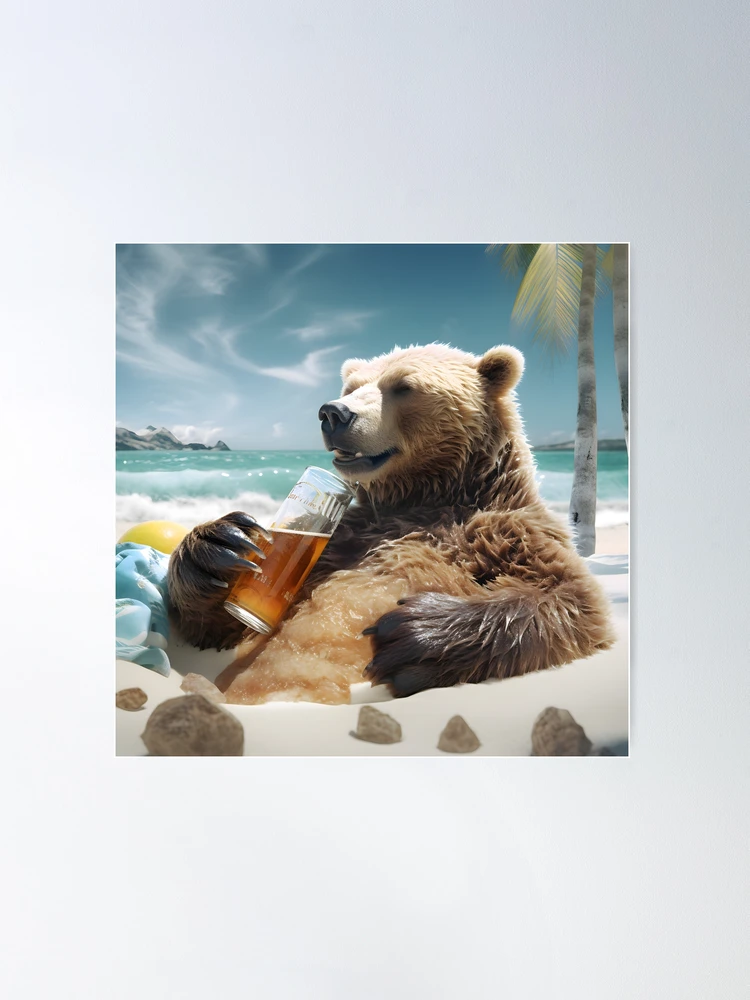 絵画。原画【Bear bought bread】 絵画
