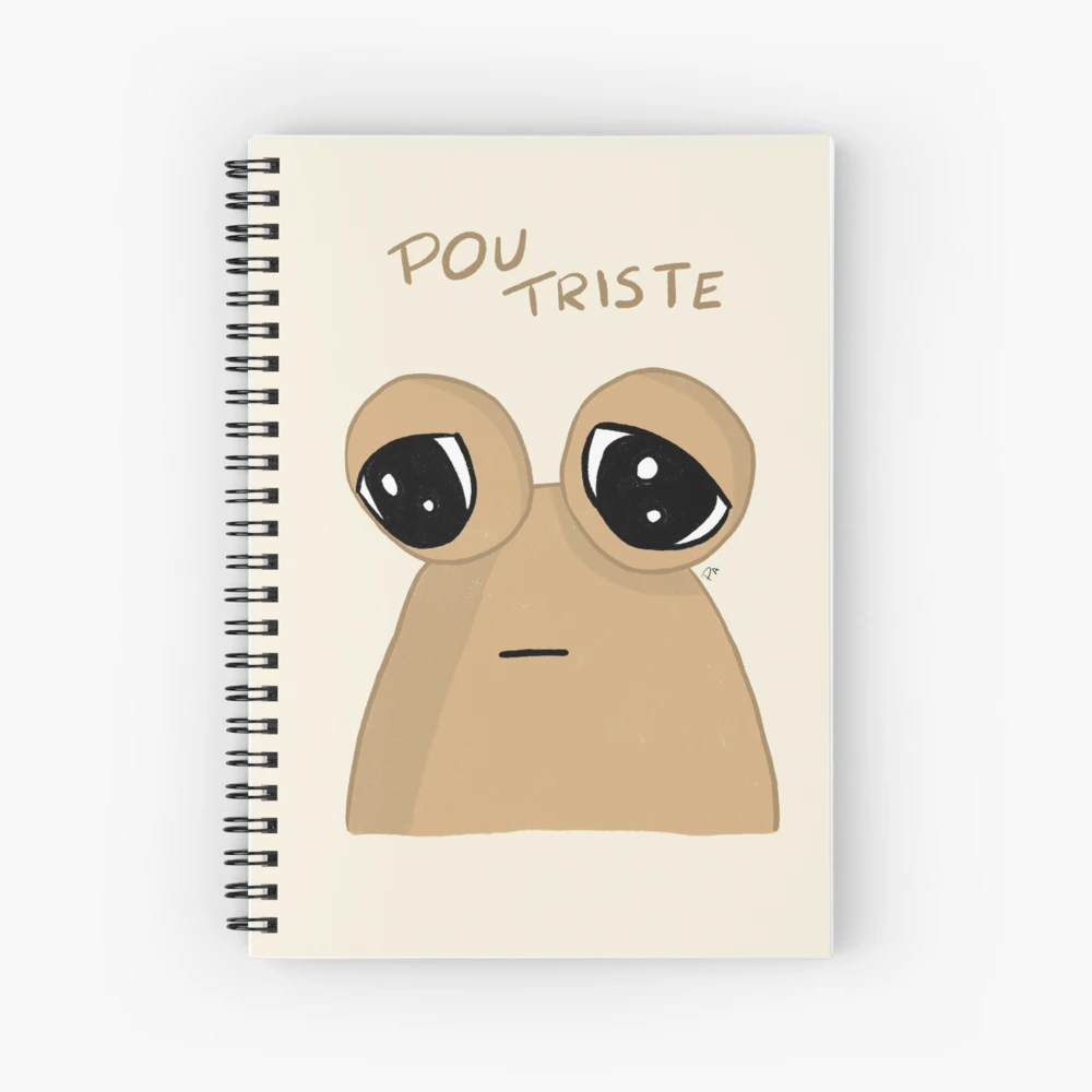 hungry pou :( Sticker for Sale by Neesu