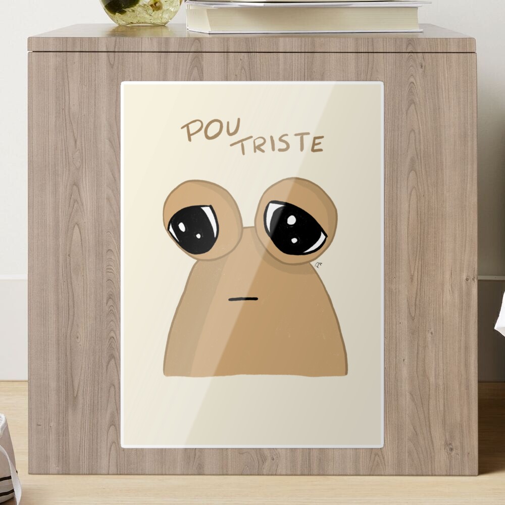 Pou Sad Sticker by Pintoranimation