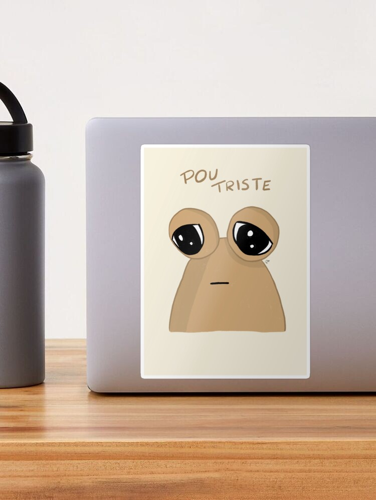 Sad Pou Sticker - Sad Pou - Discover & Share GIFs