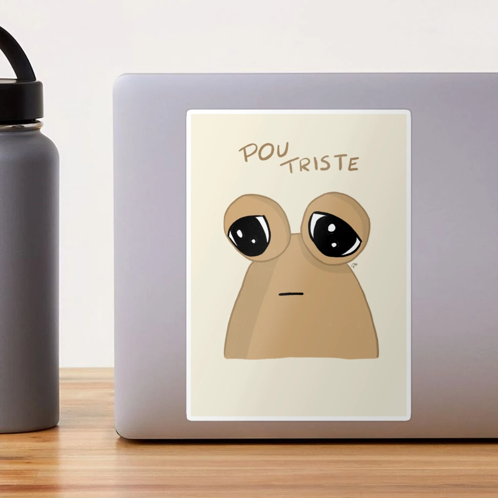 Pou Sad Sticker by Pintoranimation