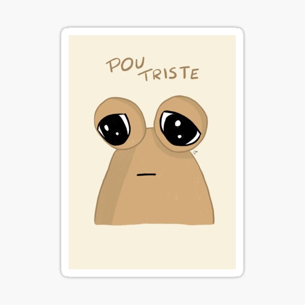 Pou Roblox Face Sticker for Sale by Kirboos