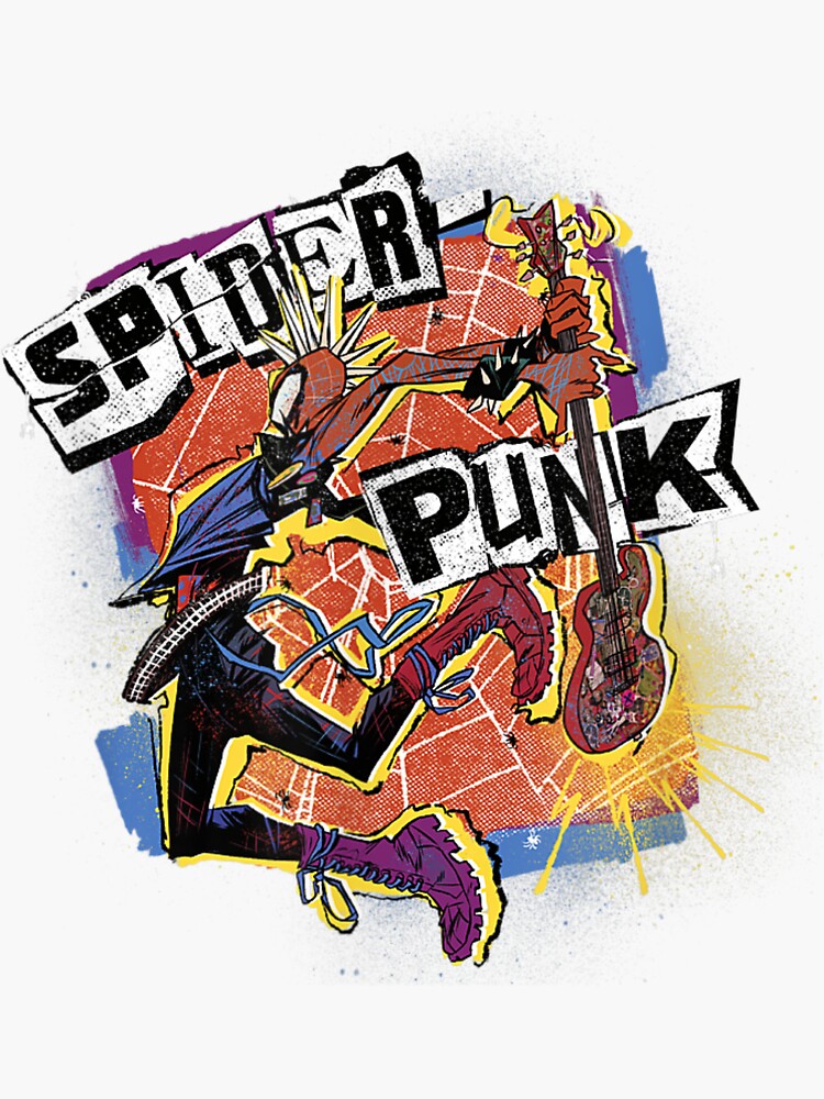 SpiderPunk  Sticker for Sale by UrFavouriteShop