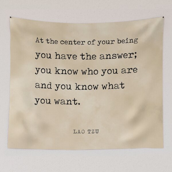 Item preview, You have the answer - Lao Tzu Quote - Literature - Typewriter Print - Vintage designed and sold by Studio Grafiikka.