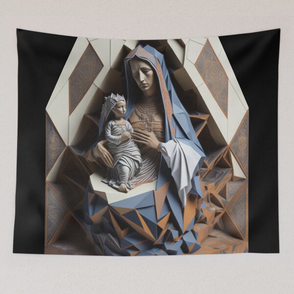 Item preview, Divine Revelations: The Cubist Virgin designed and sold by CreativoLoco.