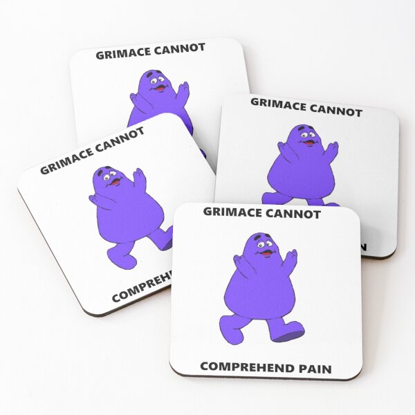 Item preview, GRIMACE CANNOT COMPREHEND PAIN Poster  designed and sold by EsmeehhDenters.