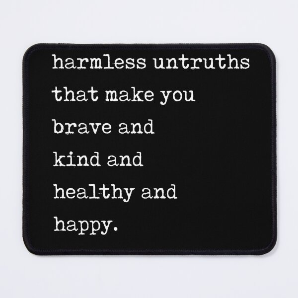 Item preview, Live by the harmless untruths - Kurt Vonnegut Quote - Literature - Typewriter Print - Black designed and sold by Studio Grafiikka.
