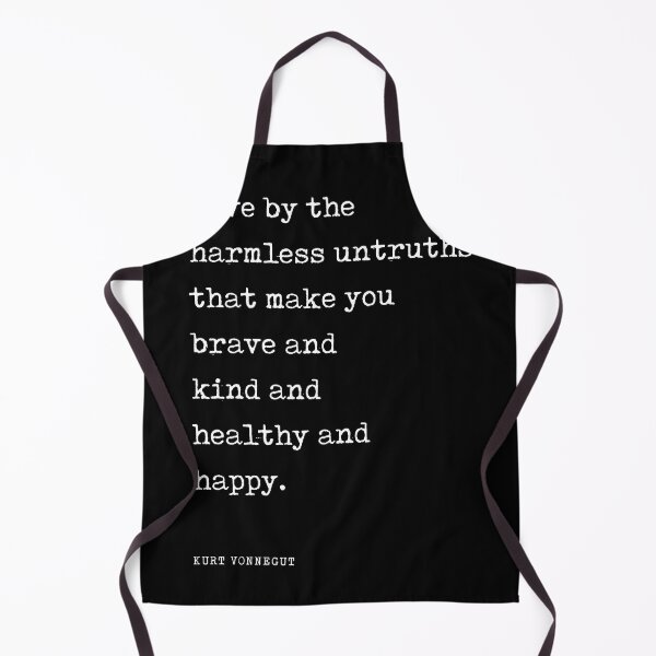 Item preview, Live by the harmless untruths - Kurt Vonnegut Quote - Literature - Typewriter Print - Black designed and sold by Studio Grafiikka.