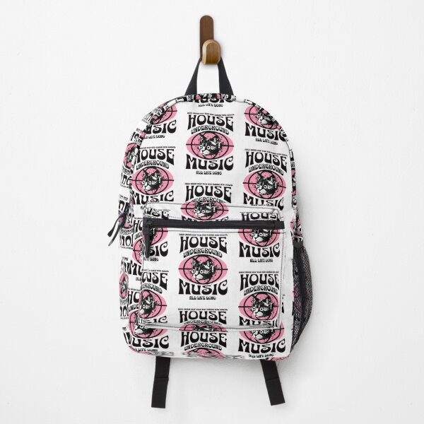 Item preview, HOUSE MUSIC  - Underground Cat  (black/pink) designed and sold by Discothreadz.