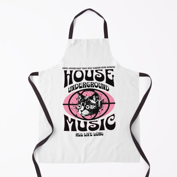 Item preview, HOUSE MUSIC  - Underground Cat  (black/pink) designed and sold by Discothreadz.