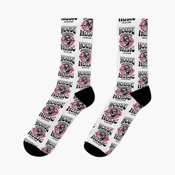 Item preview, HOUSE MUSIC  - Underground Cat  (black/pink) designed and sold by Discothreadz.