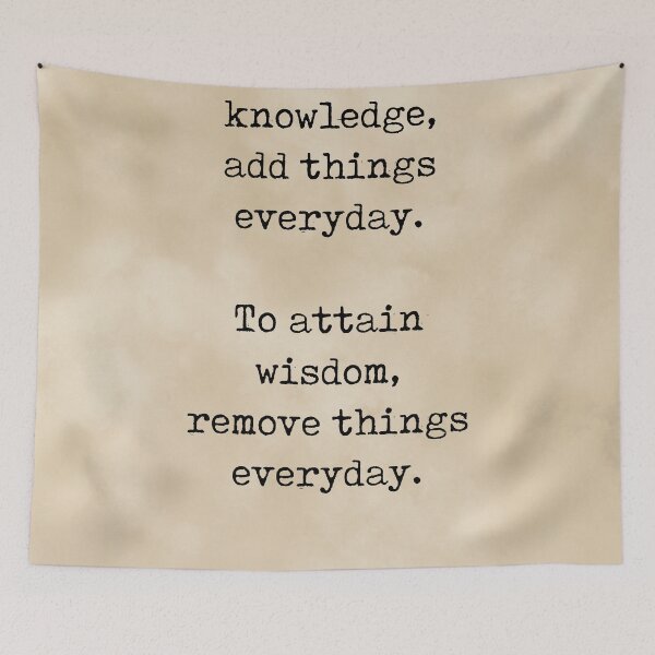 Item preview, To attain knowledge - Lao Tzu Quote - Literature - Typewriter Print - Vintage designed and sold by Studio Grafiikka.