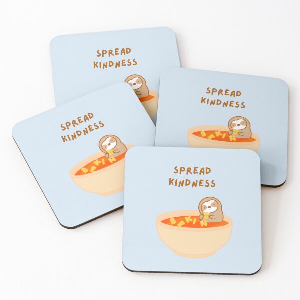 Item preview, Spread Kindness Alphabet Soup Sloth  designed and sold by theslothinme.