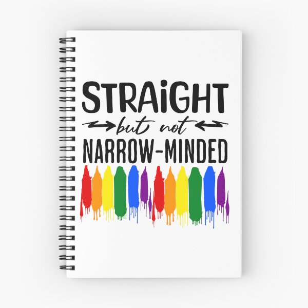 Item preview, Straight but not narrow minded - LGTBQ pride designed and sold by EvergreenWhimsy.