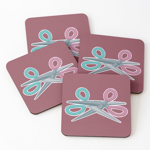Item preview, Scissors Not-So-Subtle Lesbian Pride designed and sold by peach-bear-shop.