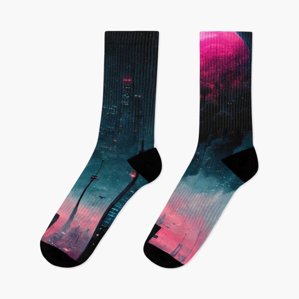 Item preview, Futuristic City At Night (Neo Noir Blade Runner Theme Cityscape Vaporwave) designed and sold by armando39.