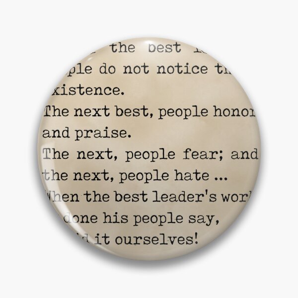 Item preview, The best leader - Lao Tzu Quote - Literature - Typewriter Print - Vintage designed and sold by Studio Grafiikka.