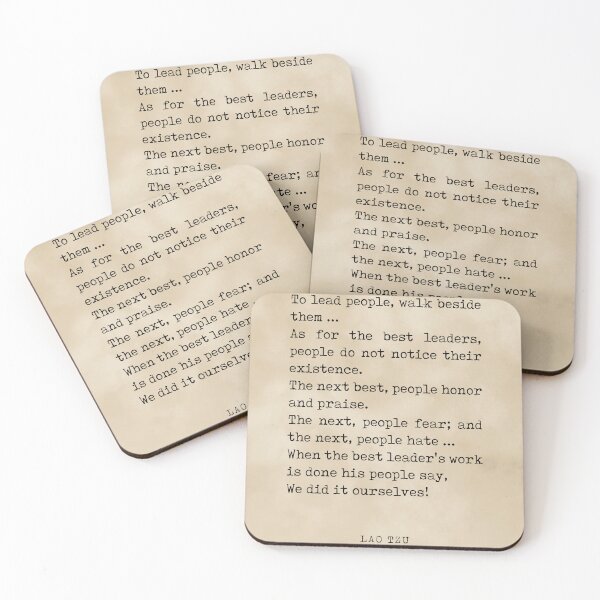 Item preview, The best leader - Lao Tzu Quote - Literature - Typewriter Print - Vintage designed and sold by Studio Grafiikka.
