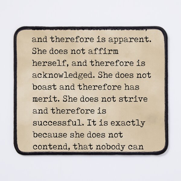 Item preview, She does not show herself - Lao Tzu Quote - Literature - Typewriter Print - Vintage designed and sold by Studio Grafiikka.