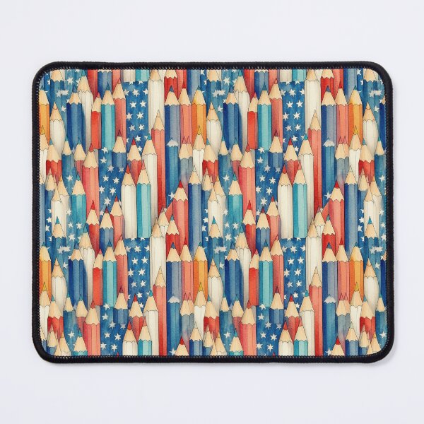 Item preview, Patriotic Palette: Watercolor Pencils and Stars Pattern! designed and sold by calharborne.