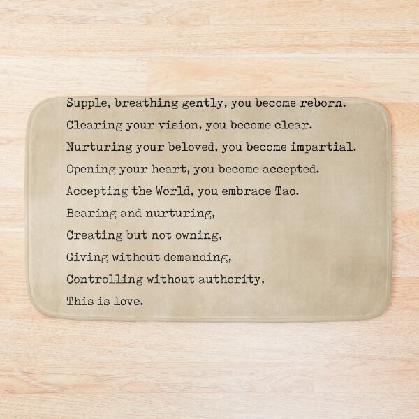Item preview, This is love - Lao Tzu Poem - Literature - Typewriter Print - Vintage designed and sold by Studio Grafiikka.