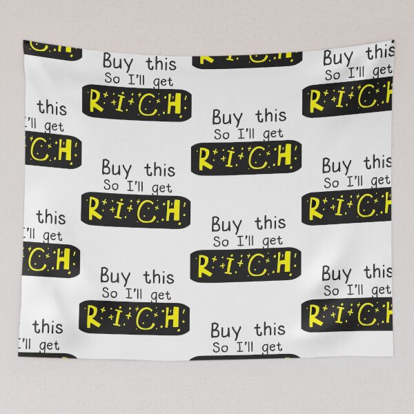 Item preview, Buy this so I'll get rich funny shameless sticker designed and sold by DozyJov.