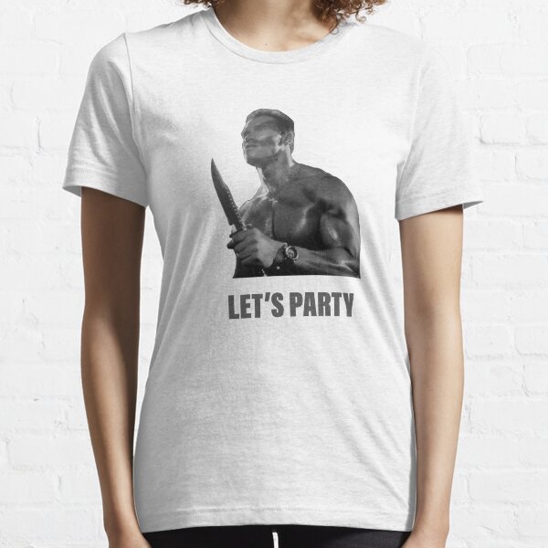 Arnold Schwarzenegger - Commando - Let’s Party Essential T-Shirt