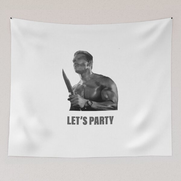 Item preview, Arnold Schwarzenegger - Commando - Let’s Party designed and sold by Bounce & Pounce.