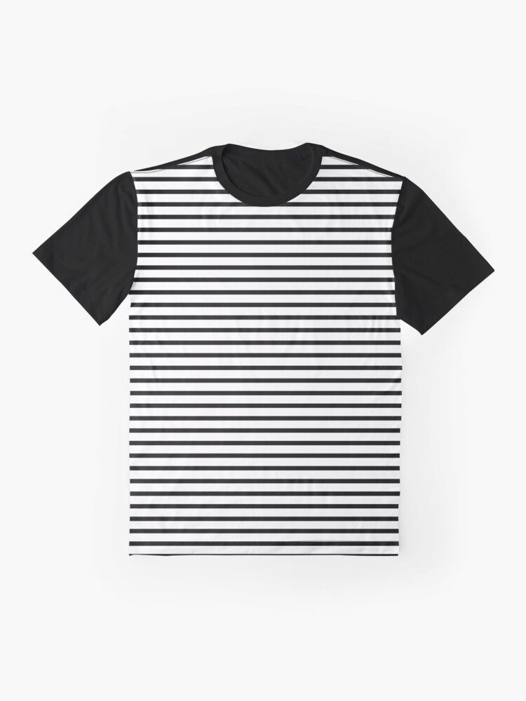 "Black and White Stripes Pattern Shirts, Tops & Dresses" Tshirt by