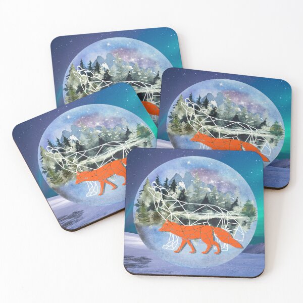 Item preview, Geometric Wolf Howling, fox designed and sold by ORA_ORA.