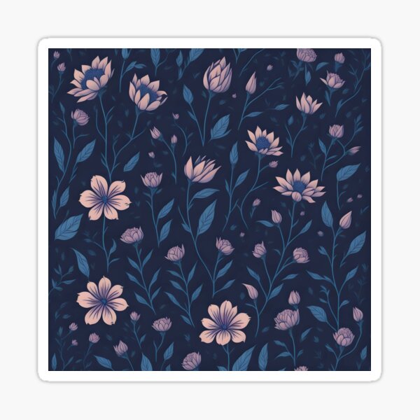 Flower Pattern Illustration by Frederick Alonso Sticker